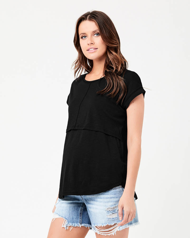 &#39;Richie&#39; Nursing Tee - Black