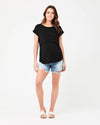 Ripe Maternity &#39;Richie&#39; Nursing Tee - Black