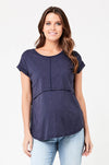 Ripe Maternity &#39;Richie&#39; Nursing Tee - Indigo