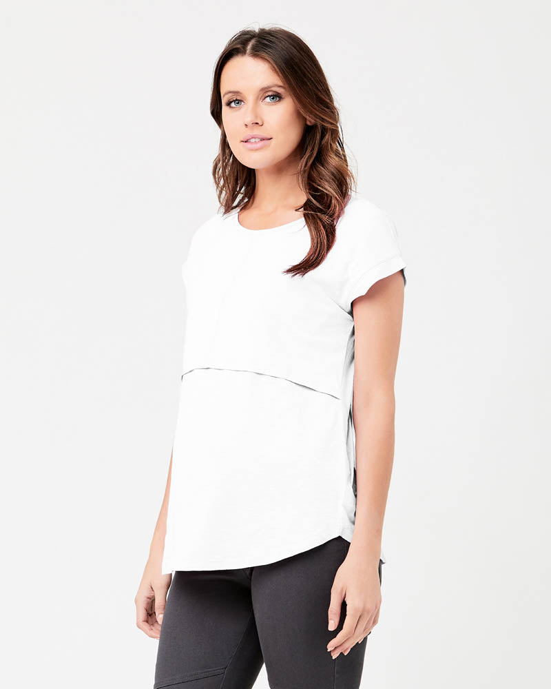 &#39;Richie&#39; Nursing Tee - White