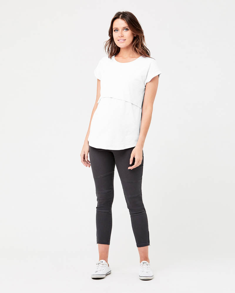&#39;Richie&#39; Nursing Tee - White