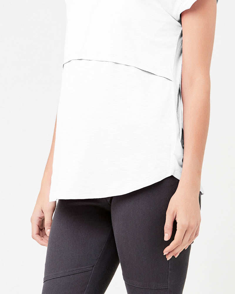 &#39;Richie&#39; Nursing Tee - White