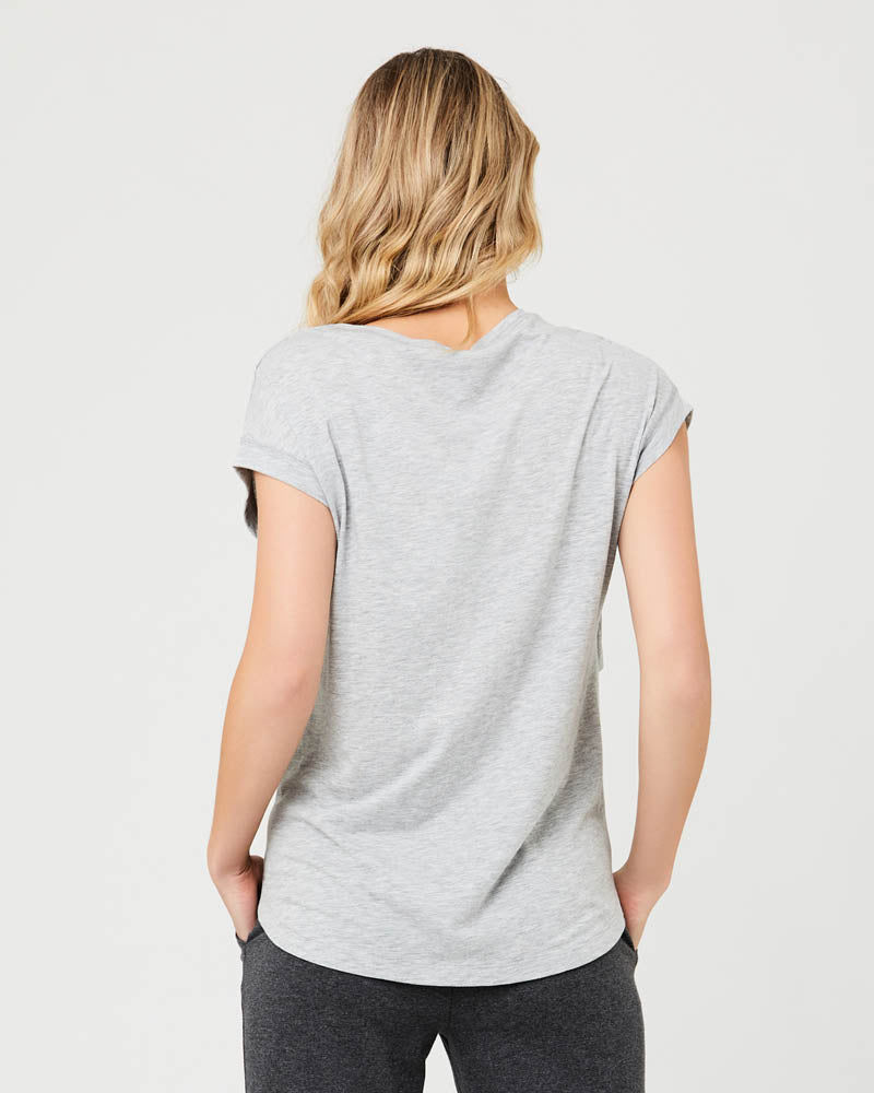 &#39;Richie&#39; Nursing Tee - Grey Marle