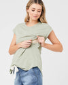 Ripe Maternity &#39;Richie&#39; Nursing Tee - Leaf/Moss