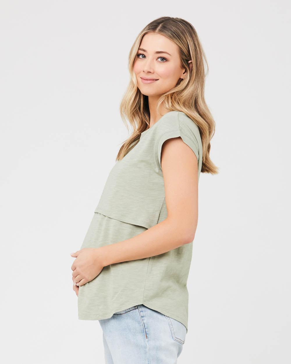 &#39;Richie&#39; Nursing Tee - Leaf/Moss