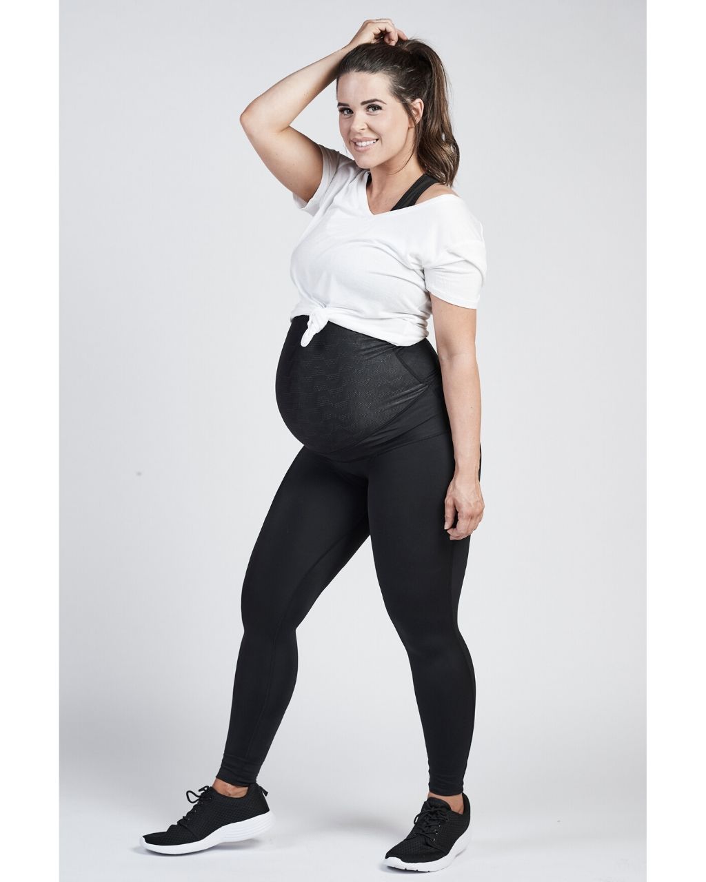 SRC Pregnancy Leggings - Over The Bump - Black