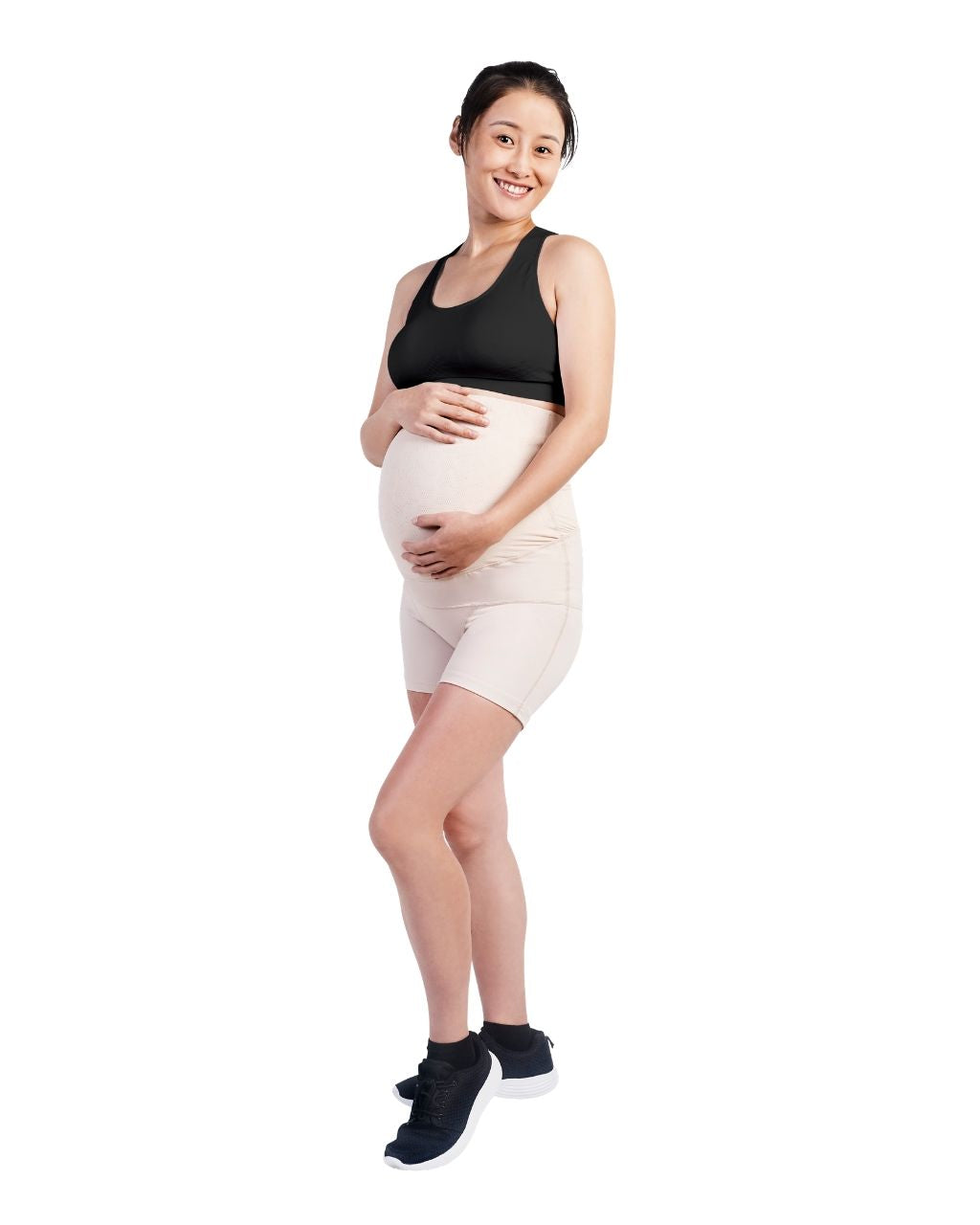 SRC Pregnancy Shorts - Mini - Over The Bump - Champagne