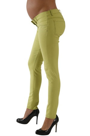 Szabo Maternity Pencil Jeans - Green