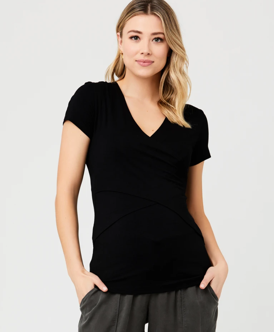 Black ‘Embrace' Nursing Tee