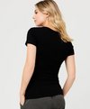 Black - Ripe Maternity &#39;Embrace&#39; Short Sleeve Nursing Tee