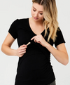 Black - Ripe Maternity &#39;Embrace&#39; Short Sleeve Nursing Tee