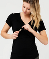 Ripe Maternity &#39;Embrace&#39; Short Sleeve Nursing Tee - Black