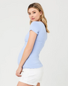 Ripe Maternity &#39;Embrace&#39; Short Sleeve Nursing Tee - Blue Bell