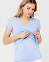Ripe Maternity &#39;Embrace&#39; Short Sleeve Nursing Tee - Blue Bell