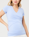 Ripe Maternity &#39;Embrace&#39; Short Sleeve Nursing Tee - Blue Bell