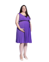 Szabo Maternity &#39;Sunray&#39; Dress - Gypsy Purple