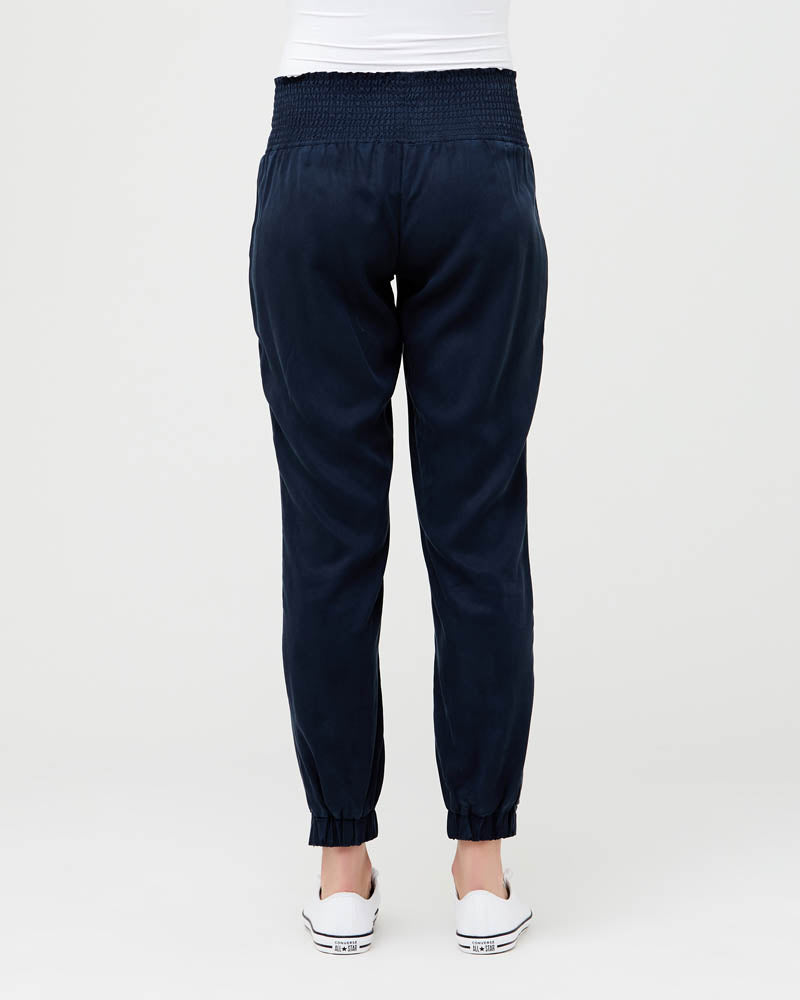 &#39;Off Duty&#39; Tencel Maternity Pants - Navy