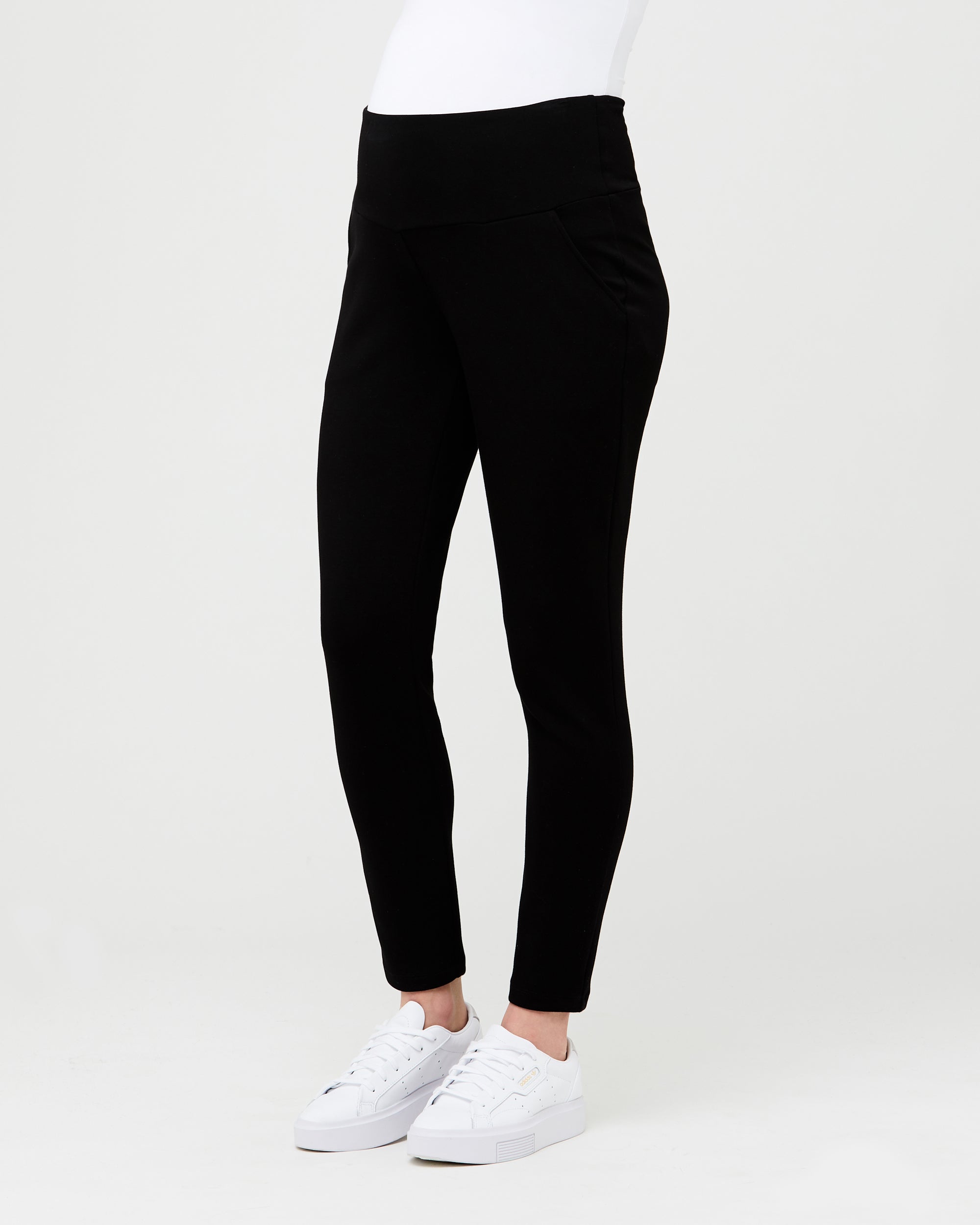 &#39;Super Soft&#39; Maternity Scuba Pants - Black