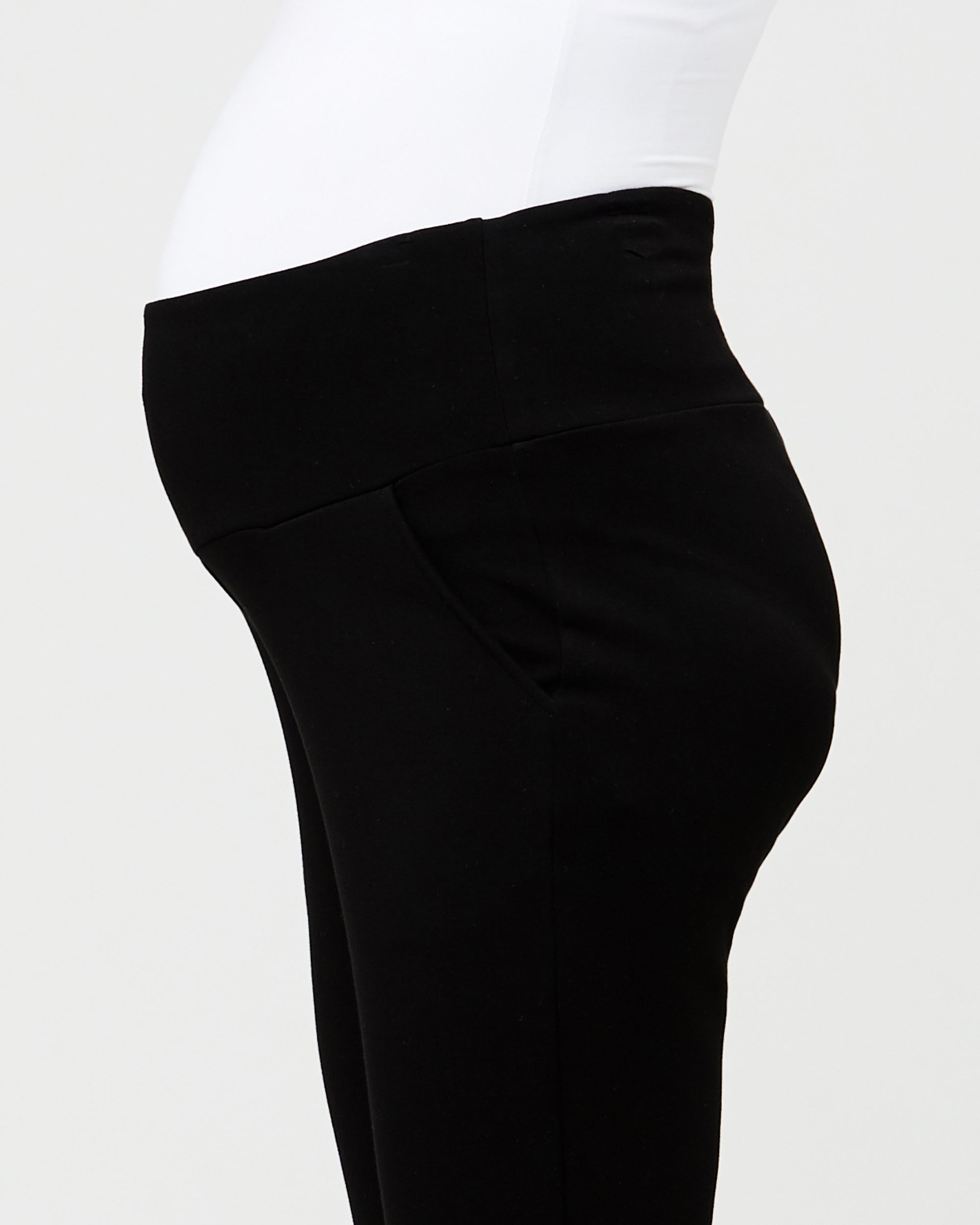 &#39;Super Soft&#39; Maternity Scuba Pants - Black