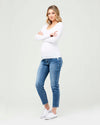Ripe Maternity Organic Nursing Top - White