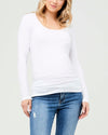 Ripe Maternity Organic Nursing Top - White