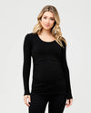 Ripe Maternity Organic Nursing Top - Black