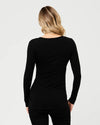 Ripe Maternity Organic Nursing Top - Black