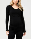Ripe Maternity Organic Nursing Top - Black