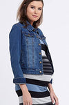 Ripe Maternity Denim Jacket with Side Zips