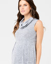 Ripe Maternity Melange Tunic Dress - Ash