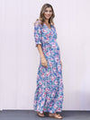 Angel Maternity &#39;Elise&#39; Wrap Dress - Blue Floral