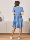 Angel Maternity &#39;Lana&#39; Tiered Dress - Blue