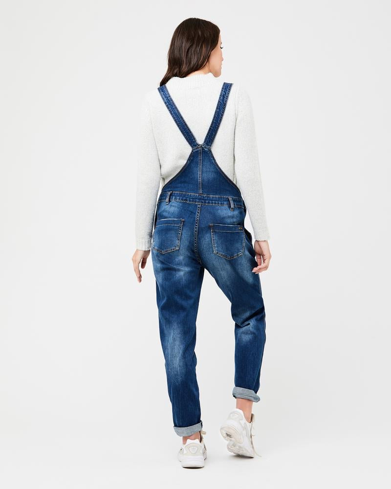 Denim Maternity Overalls - Indigo