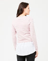 Ripe Maternity &#39;Sia&#39; Nursing Knit - Dusty Pink / White