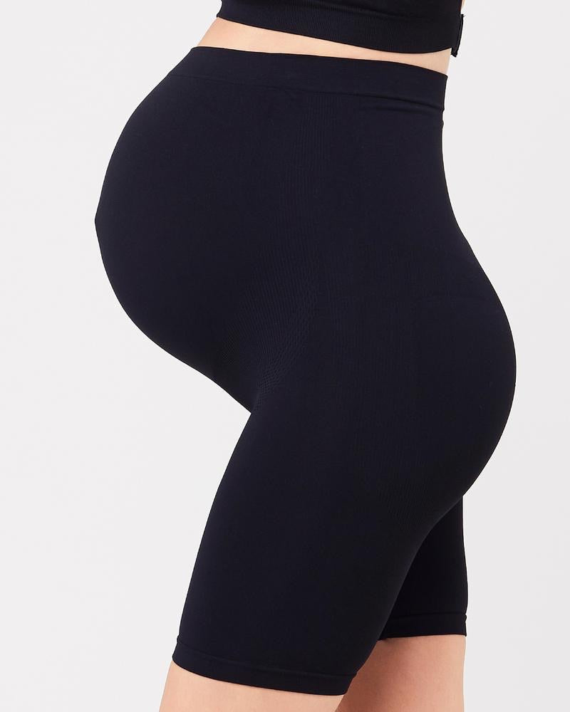 Ripe Maternity Seamless Support Shorts in Black &amp; Natural
