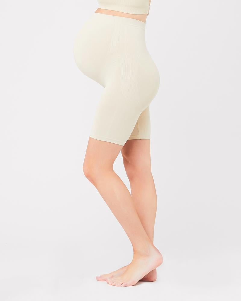 Ripe Maternity Seamless Support Shorts in Black &amp; Natural