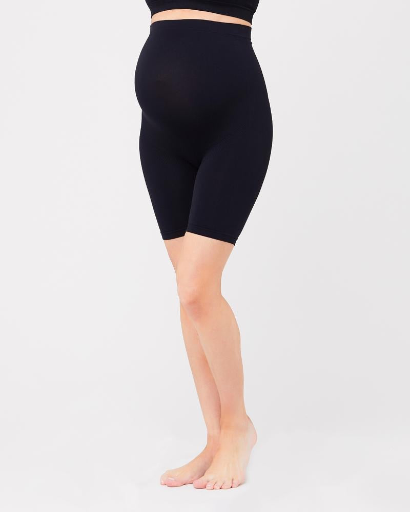 Ripe Maternity Seamless Support Shorts in Black &amp; Natural
