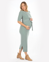 Angel Maternity &#39;Annabella&#39; Midi Knit Dress - Sage Green