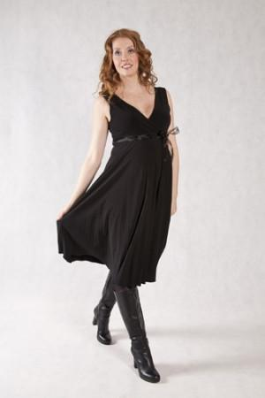 Szabo Maternity 'Sunray' Dress - Black